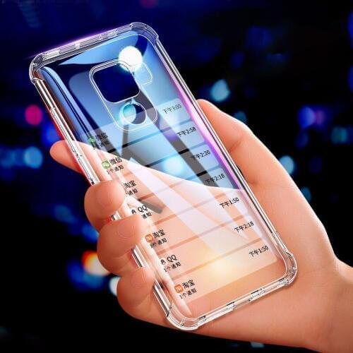 Honor 8X 20 Case For Huawei Mate 20 Lite Cases Luxury Transparent TPU Soft Coque For Huawei Mate 20 Pro 20X Honor 20 Pro Fundas