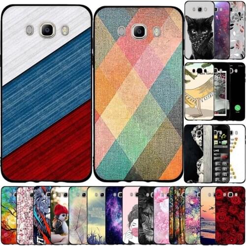 Case For Samsung Galaxy J7 2016 Case Silicone Transparent Back Cover For Samsung Galaxy J7 2016 Case Bumper Soft Coque Cute Cat