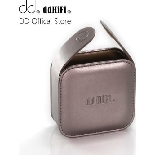DD ddHiFi C80A PU Leather Earphone Storage Case, Protective Bag for In-Ear Monitors IEMs