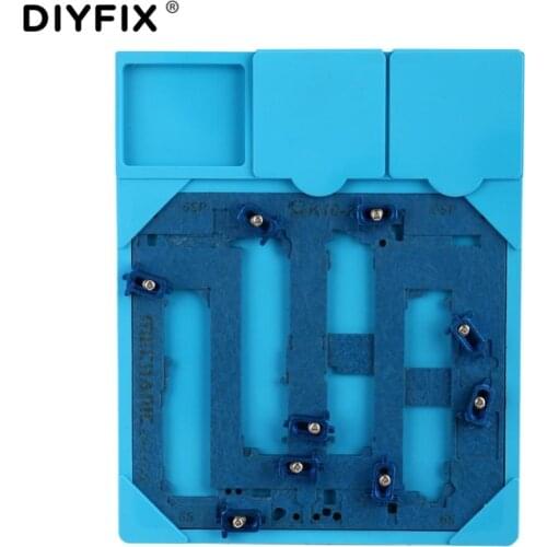 DIYFIX PCB Holder Jig Fixture Work Station with Heat Insulation Pad for For iPhone 6S/6SPlus Logic Board A9 Chip Repair Tools