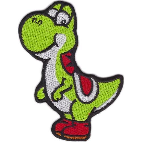 Designs Embroidered DINOSAUR YOSHI CARTOON Video Comics Iron & Sew On Patch Cloth Lace Motifs Suitable for all kinds of clothes