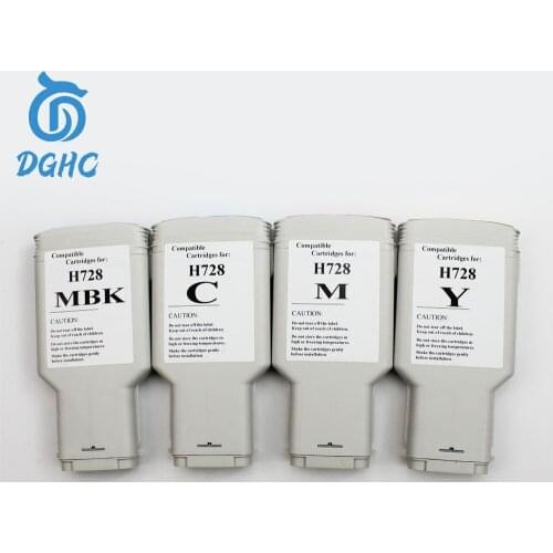 HP 728 Empty compatible ink cartridge For HP728 for HP DesignJet T730 T830 Printer With 300ML one time chip