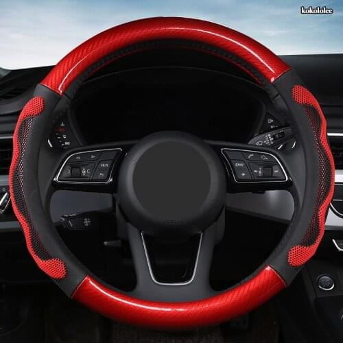 Kokololee Microfiber Leather Car Steering Wheel Cover For Kia Ceed Rio 3 4 Sportage Sorento Cerato Optima Picanto KX K