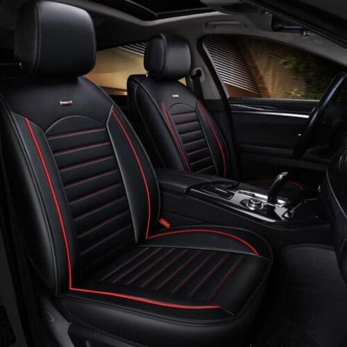 Leather car sear covers for skoda octavia a5 kodiaq superb fabia 3 karoq seat ibiza alhambra leon fr ateca altea leon 2