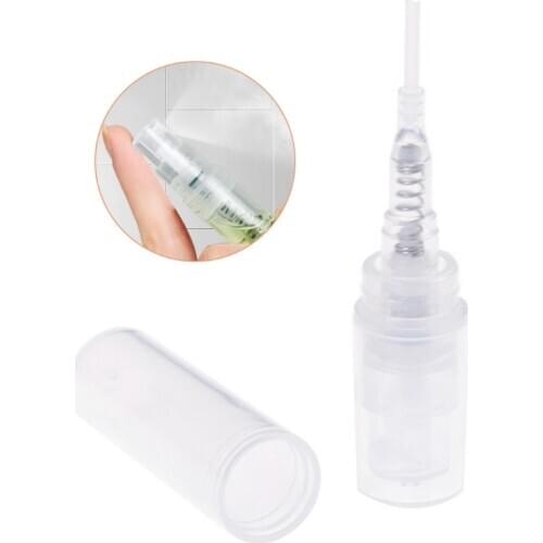100Pcs 3ml Mini Clear Plastic Refillable Spray Bottle Perfume Mouthwash Atomizer MOLF