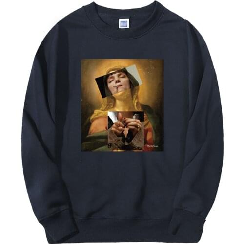 Virgin Mary Pulp Fiction Sweatshirt Men 2020 Hip Hop Autumn Winter Men Hoodie Hipster Warm Fleece vintage Casual New Sportswear