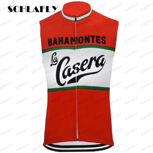 Men vest cycling jersey red cycling jersey red Sleeveless Cycling Jersey breathable Road Jersey Clothing schlafly