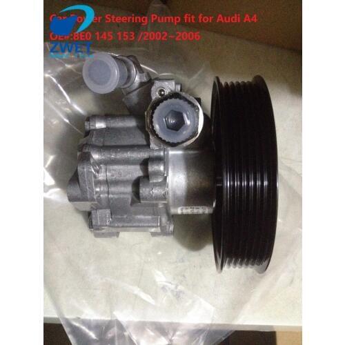 ZWET Car Power Steering Pump fit for Audi A4 3.0L Engine V6 PULLEY FOR AUDI A4 A4 QUATTRO TURBO/8E0145153 2002 - 2006