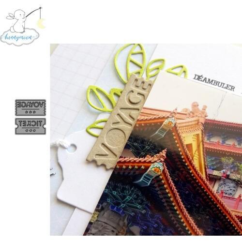 2019 New Arrival VOYAGE Metal Cutting Dies Stencils for Scrapbooking/photo Album stamps Decorative Embossing DIY Cards