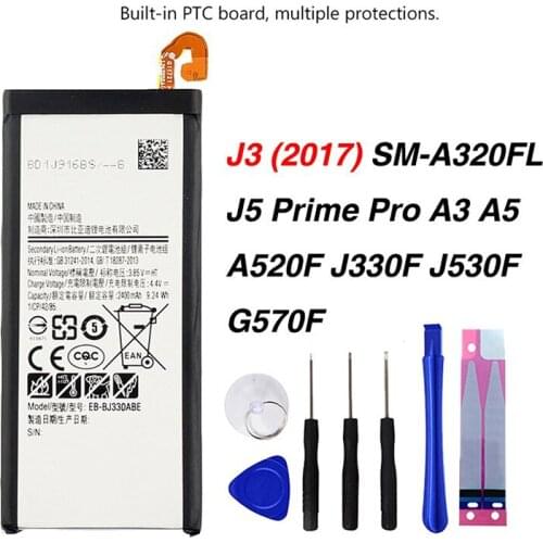 Original EB-BJ330ABE Battery For Samsung GALAXY SM-J330 J3300 J3 2017 2017 Edition Mobile Phone 2400mAh
