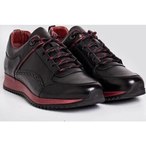 IBAY SYNERGY Male Black Gray Genuine Leather Casual Shoes