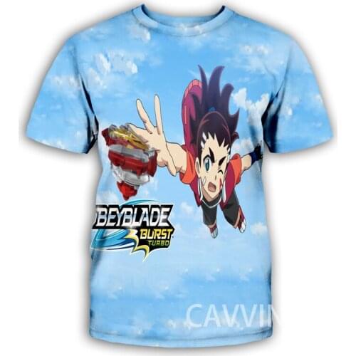 CAVVING 3D Printed Beyblade Burst Casual T-shirts Hip Hop T Shirts Harajuku Styles Tops Clothing for Men/women