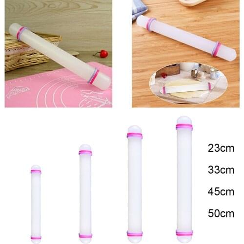 Rolling Pin Professional with Thickness Rings Fondant Baking Pie Decorating
