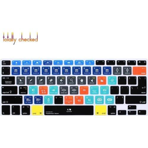 Propellerhead Reason Hotkey Shortcuts Silicone Keyboard Cover Skin for Macbook Air 13 for Macbook Pro 13 15 17 EU/US Both