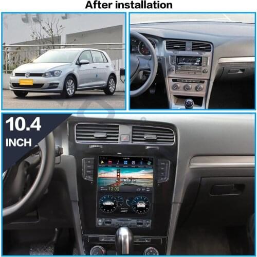 Vertical Screen Tesla Style Android 9.0 4G+64GB CARPLAY Car Radio Player For VW Volkswagen Golf 7 2010 - 2018 GPS Navigation DSP