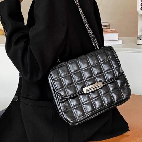 Vintage Square Armpit bag 2020 Fashion New High quality PU Leather Womens Designer Handbag Travel Chain Shoulder Messenger Bag