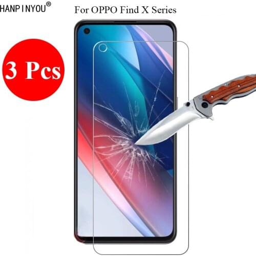 3 Pcs/Lot 9H 2.5D Tempered Glass Screen Protector For OPPO Find X3 Lite 6.43" Protective Film + Clean Tools