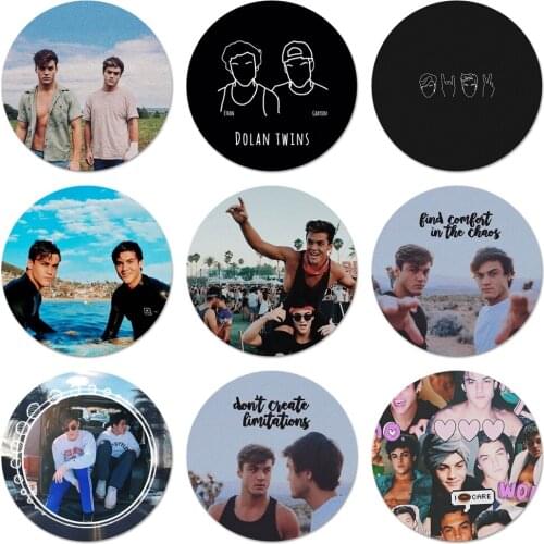 Dolan Twins Pattern Icons Pins Badge Decoration Brooches Metal Badges For Backpack Decoration 58mm