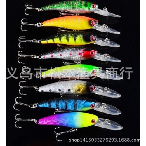 160pcs/lot dw-1151 hard Fishing Bait 3.5"9cm 0.29OZ 8.3g bionic bait fake bait Lure Minnow Tackle blackfish bait