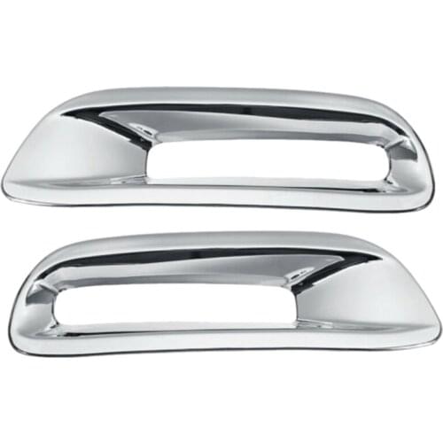 2Pcs Car Rear Bumper Fog Light Lamp Cover Trim Chrome for Toyota Highlander 2012 2013