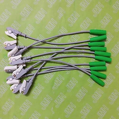 4.0MM Female banana ECG/EKG/EEG/EMG electrodes adapter cable,4.0 Banana connector shift to clip test leadwire,10pcs/bag