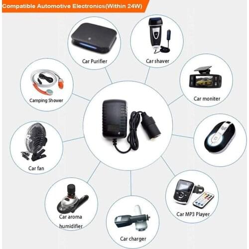 Power Adapter Car Lighter Car Converter Adapter Strong Fire-resistant Shell High Stability High Performance