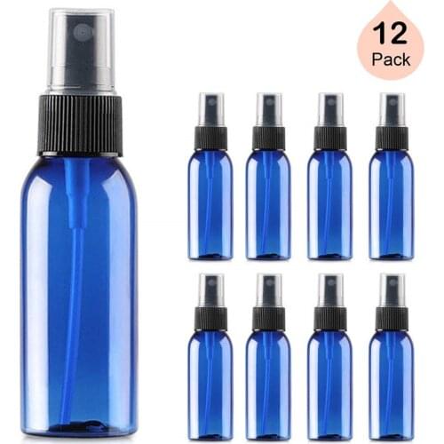 Free Shipping 12pcs 30ml Empty Refillable Dispensers Translucent Mist Spray Bottles for Perfume Body/Face/Room