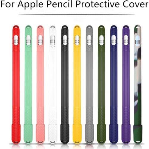 Colorful Soft Silicone Compatible For Apple Pencil 2/1 Case Compatible For iPad Tablet Touch Pen Stylus Protective Sleeve Cover