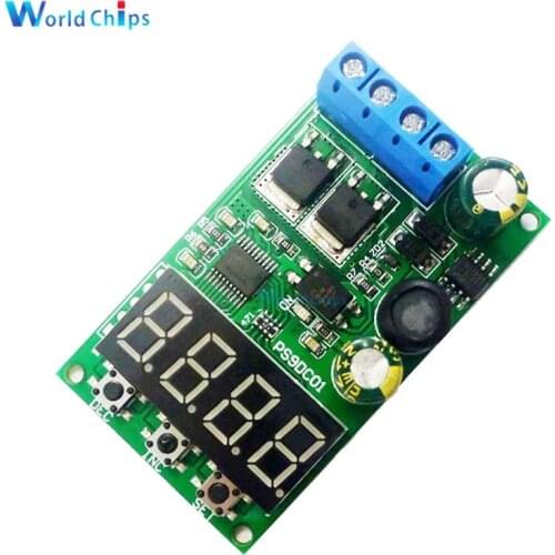 DC 6-30V 15A Li-po Li-ion Polymer Battery Discharge Protection Board LED Digital Display Voltage Controller Switch Module
