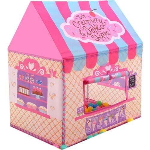 Children Play House Tent Kids Outdoor Activities Indoor Foldable Game Tent Portable Easy Installation Playroom Birthday Gift