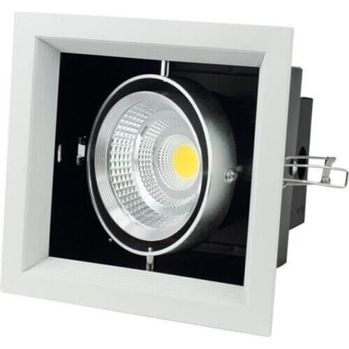 Factory Hot Sale Dimmable 15W Warm White Cold White Square LED Downlight COB Led Bean Pot Lamp Venture lamp Grille Lamp AC220V
