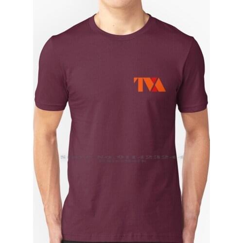Tva T Shirt 100% Pure Cotton Tva Time Variance Logo Creative Trending Vintage Cool Gift Euro Us Size Big Size