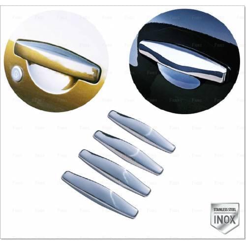 For Dacia Duster Chrome Door Handle 4 Piece Stainless Steel 2010-2018 From Chrome Styling Door Accessories Exterior Door Set ABS
