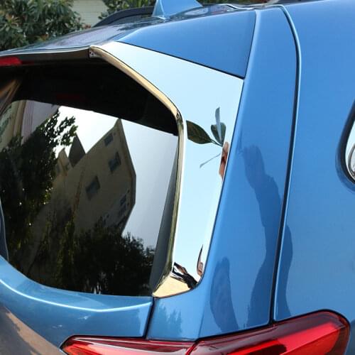 Chrome Rear Windscreen Windshield Side Spoiler Trims Cover For Subaru Forester SK 2019 2020