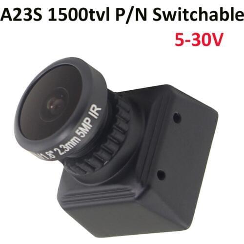 FPV Mini A23S Camera Updated of A23 5MP IR D1960H 2.1mm 2.3mm Lens 1/3" Mg SUPER HAD II CCD D1 960H PAL / NTSC For FPV RC Drone