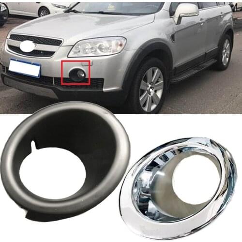 Lofty Richy For Chevrolet Captiva 08-10 Black Front Bumper Fog Light Cover Foglight Grille Cover Fog Lamp Cap Frame Shell Frame