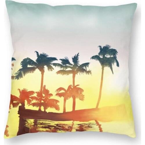 Klaus Hargreeves Palm Tree Square Pillow Case Polyester Cushions for Sofa The Umbrella Academy Funny Pillowcover Home Decor