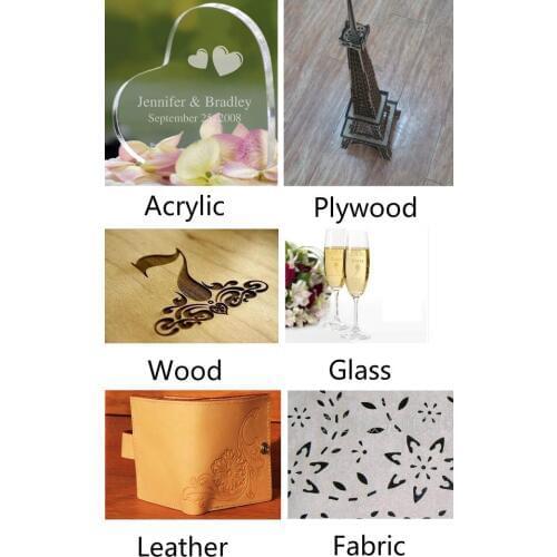 MORN 80W EFR glass laser tube rubber laser engraving machine laser cutter MT-L960 + CW3000 water chiller