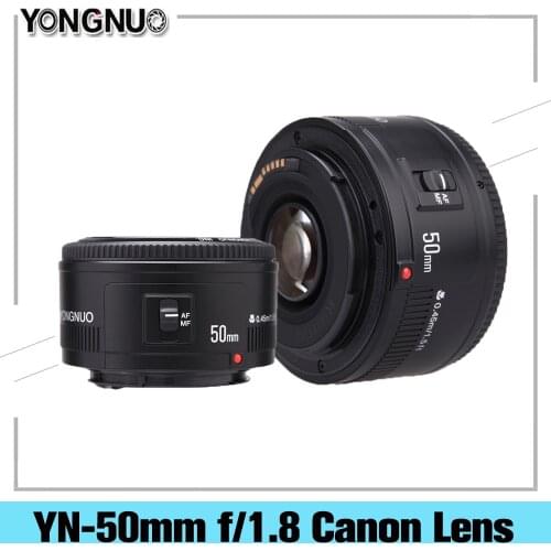 YONGNUO YN50mm YN50 F1.8 Camera Lens EF 50mm AF MF Lens Aperture For Canon EOS Rebel T6 700D 750D 5D 6D Mark II IV 10D Dslr Len