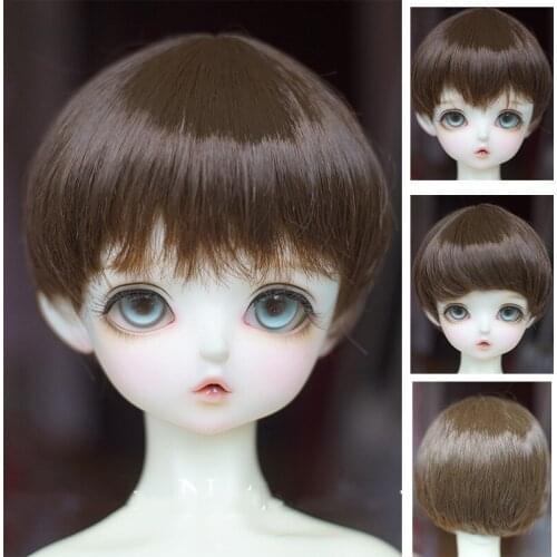 BJD doll wig suitable for 1-3 1-4 1-6 size milk silk sweetheart roll wig doll accessories