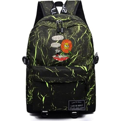 Backpack Anime Cuphead Unisex Schoolbag Casual High Quality Fabric Packsack Mochila Student Teenger Travel Laptop Bag
