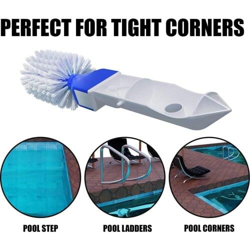 Swimming Pool Brush Bristles Flexible Cleaning Tool for Kitchen Bathroom Spa