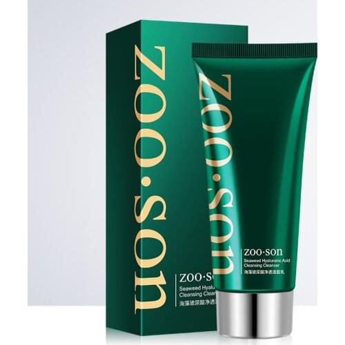 Seaweed Hyaluronic Acid face cleaner Oil Control Facial Cleanser Moisturizing wash face face wash Facial Soap Anti-Aging