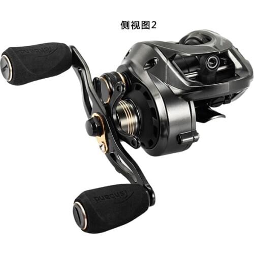Thunderbolt water drop reel 12 ball bearing ultra light metal spool Long-range universal magnetic brake anti-explosion line