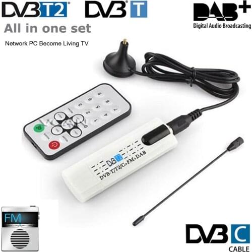 USB tv stick Tuner Digital satellite DVB T2 DVB-T/C FM DAB with antenna Remote HD 1080P MPEG-2 MPEG-4 H.264 TV Receiver DVBS810