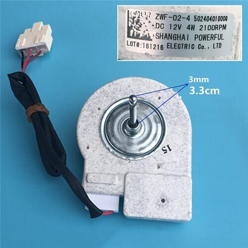 DC Fan Brushless Motor Refrigerator Fan Blade for ZWF-02-4 50240401000Q 2100RPM Refrigerator Parts