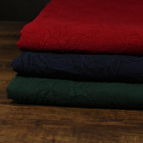 High-quality jacquard weave of cotton and linen tissus Autumn and winter fabric High-end Gown Dress tissu