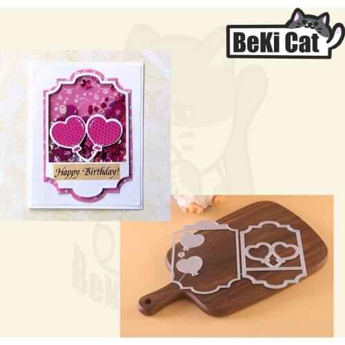 Birthday tag set love Metal Cutting Dies Stencils for DIY Scrapbooking photo album Decorative DIY Paper Cards