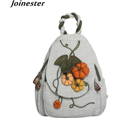Ethnic Appliques Women Backpacks Lightweight Travel Bags for Female Daily Rucksacks Girls Schoolbags рюкзак женский Casual Bag