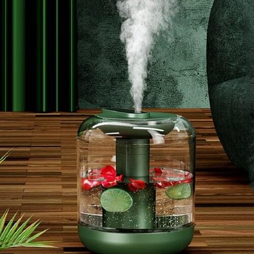1000ML Air Humidifier Rechargeable Wireless Water Replenishment Aroma Diffuser Essential Oil 7Color Mist Flowers Fruits